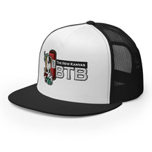 Load image into Gallery viewer, The New Kanvas BTB Black and White Trucker Cap