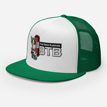 Load image into Gallery viewer, The New Kanvas BTB Black and White Trucker Cap