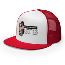 Load image into Gallery viewer, The New Kanvas BTB Black and White Trucker Cap