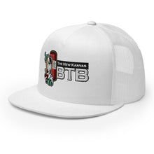 Load image into Gallery viewer, The New Kanvas BTB Black and White Trucker Cap