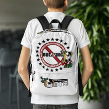 Load image into Gallery viewer, The New Kanvas Stop Bullying Billy White Backpack