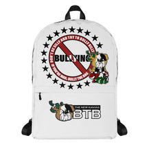 Load image into Gallery viewer, The New Kanvas Stop Bullying Billy White Backpack
