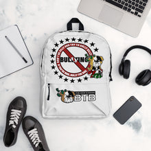 Load image into Gallery viewer, The New Kanvas Stop Bullying Billy White Backpack
