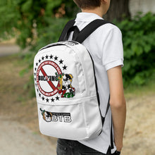 Load image into Gallery viewer, The New Kanvas Stop Bullying Billy White Backpack