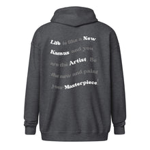 Load image into Gallery viewer, New Kanvas Unisex heavy blend zip hoodie