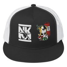 Load image into Gallery viewer, NK BTB Black and White Trucker Cap
