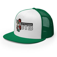 Load image into Gallery viewer, The New Kanvas BTB Black and White Trucker Cap
