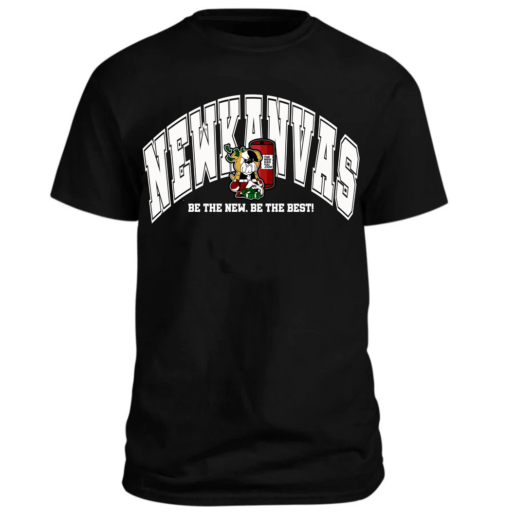 The New Kanvas Black and white T with Logo