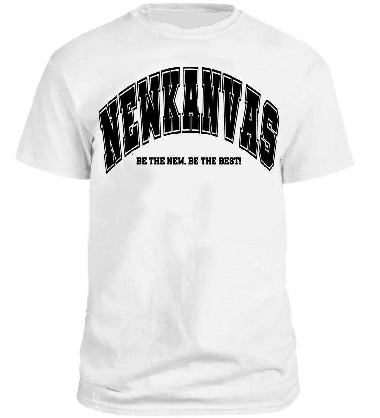 The New Kanvas White and black T