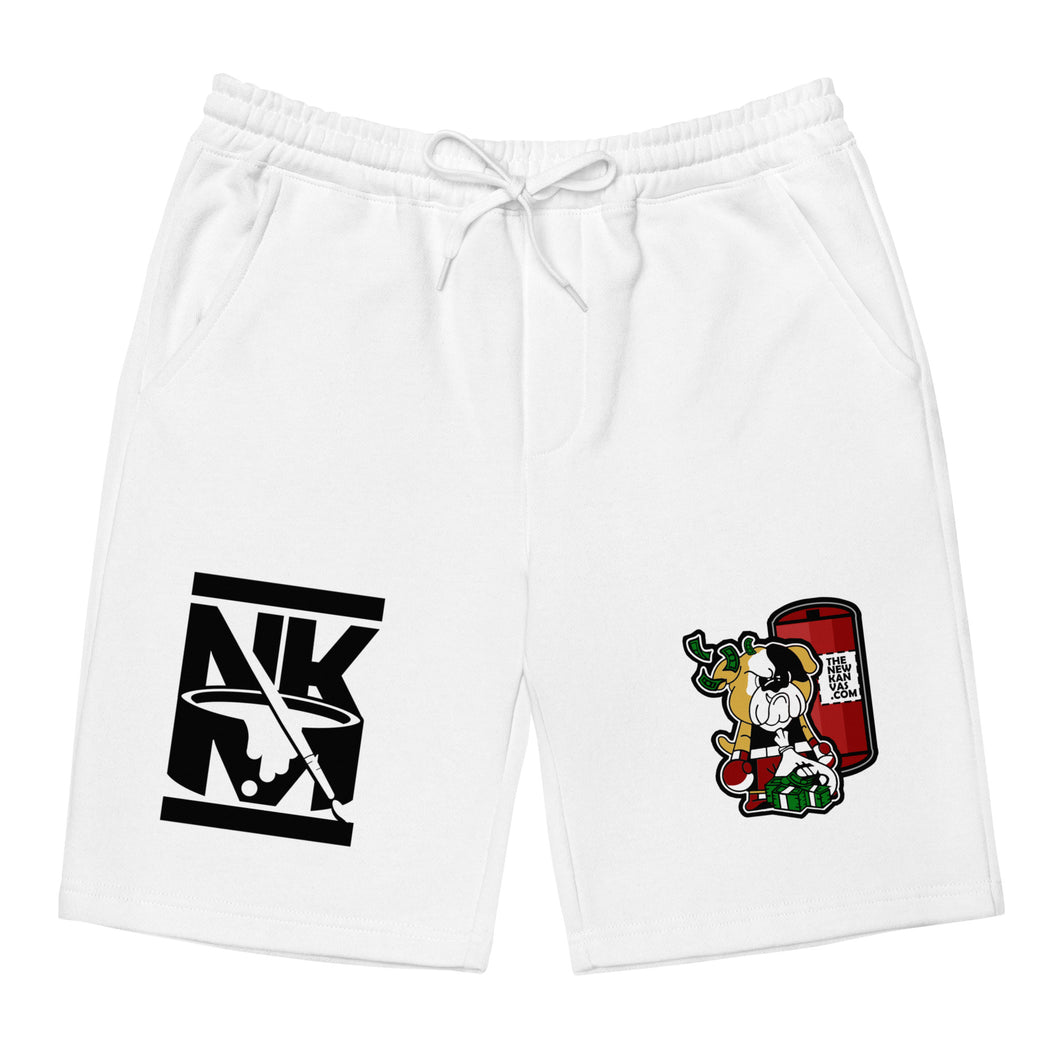 The New Kanvas BTB White fleece shorts