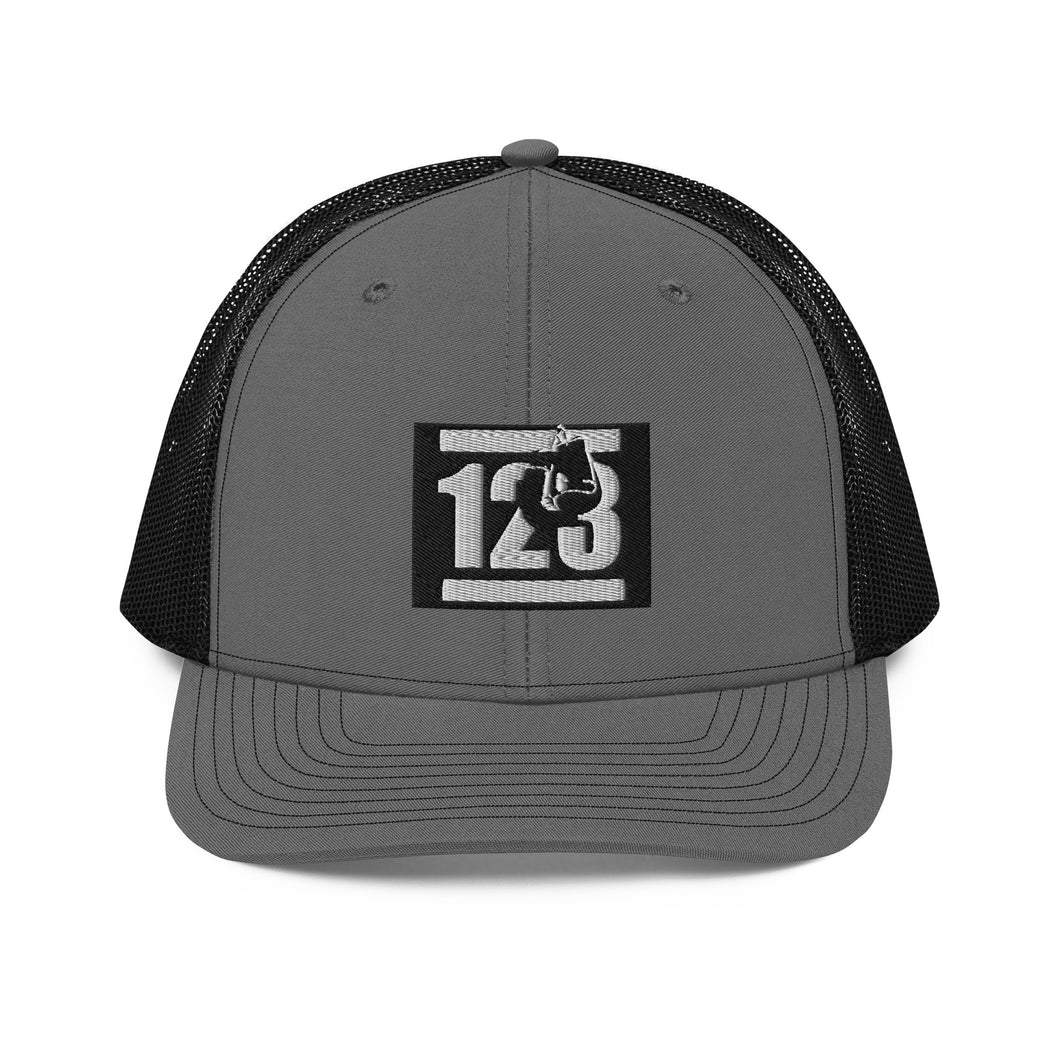 New Kanvas Dark Gray and Black Trucker Cap