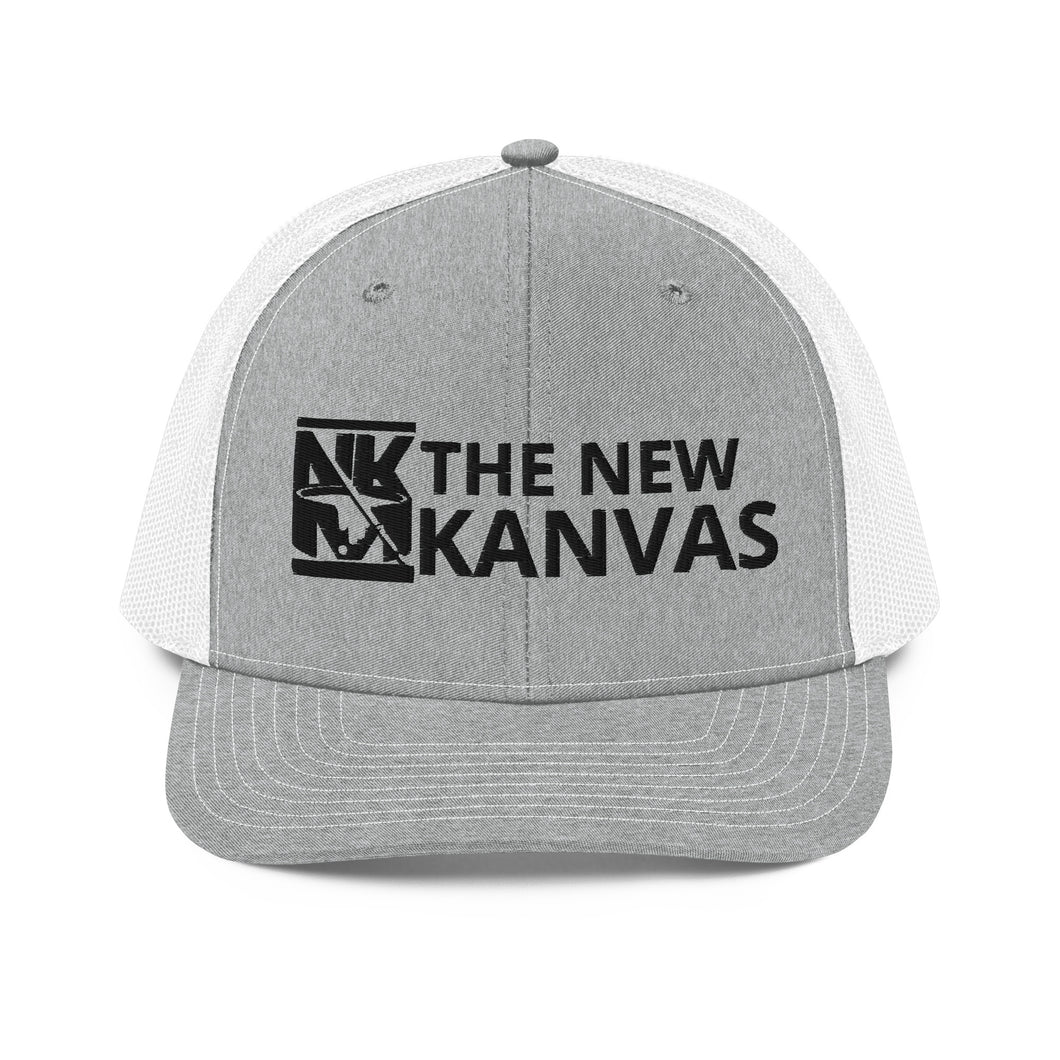 New Kanvas Gray and White Trucker Cap