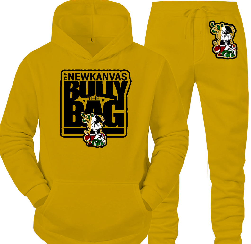 New Kanvas Bully the Bag Mustard Jogging Suit